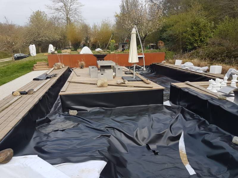 Réfection totale d'un bassin à Sadirac près de Bordeaux