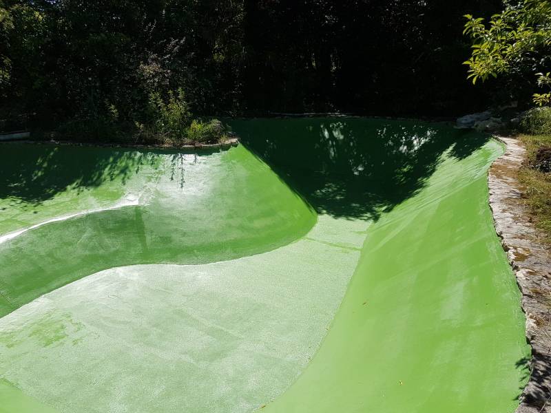 Restauration d'un bassin béton de 200m3 à Bergerac près de Bordeaux
