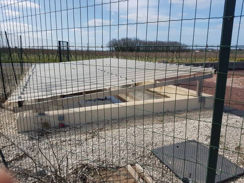 Devis pour l'installation d'une réserve d'eau à incendie dans un domaine viticole avec garantie décennale Saint Aubin Médoc prés de Blanquefort