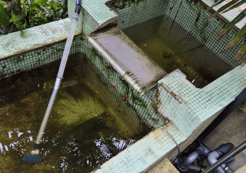 Réfection totale d’un double bassin cascade carrelé à Bordeaux