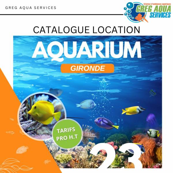 La location et les contrats d'entretien pour votre aquarium par la société Greg Aqua Services