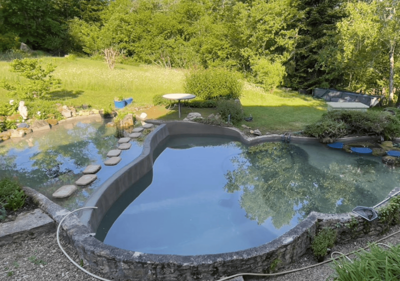 Réfection d’un bassin à carpe Koi de 30 m³ près de Bergerac