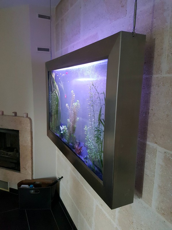 Réfection d'un aquarium slim en Gironde